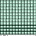 Riley Blake Small Gingham Check - Christmas Green