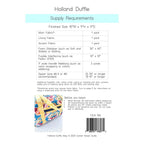 Pattern: Holland Duffle Bag by Center Street Quilts