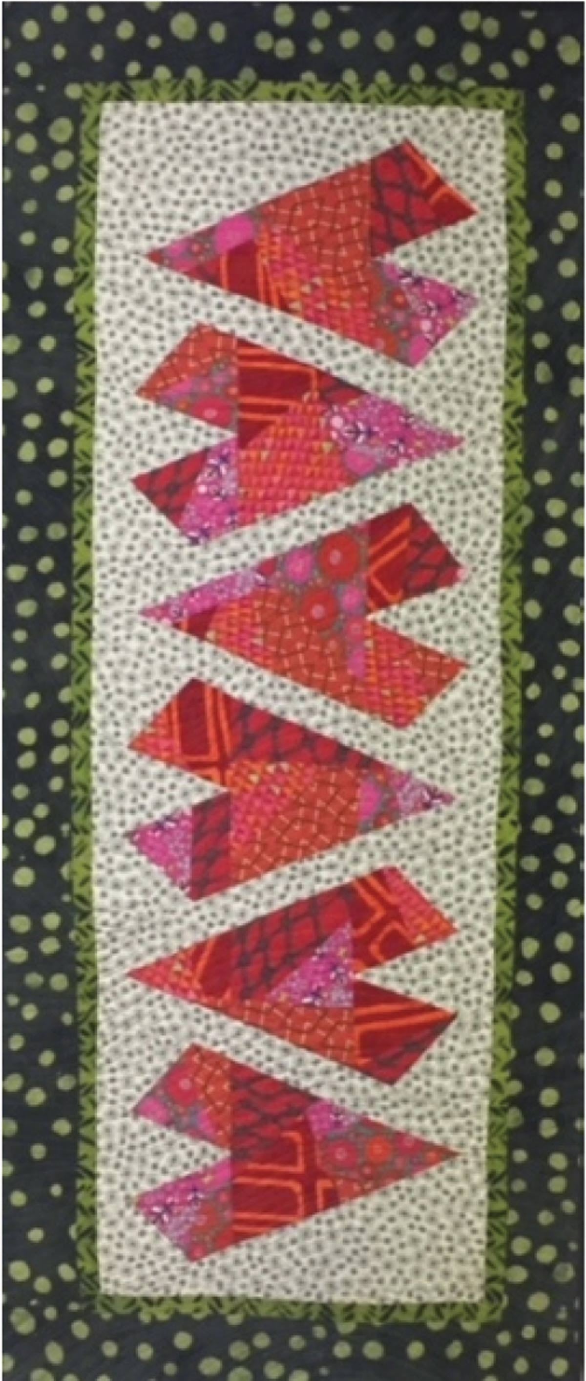 Crazy Hearts Table Runner Pattern | Cut Loose Press