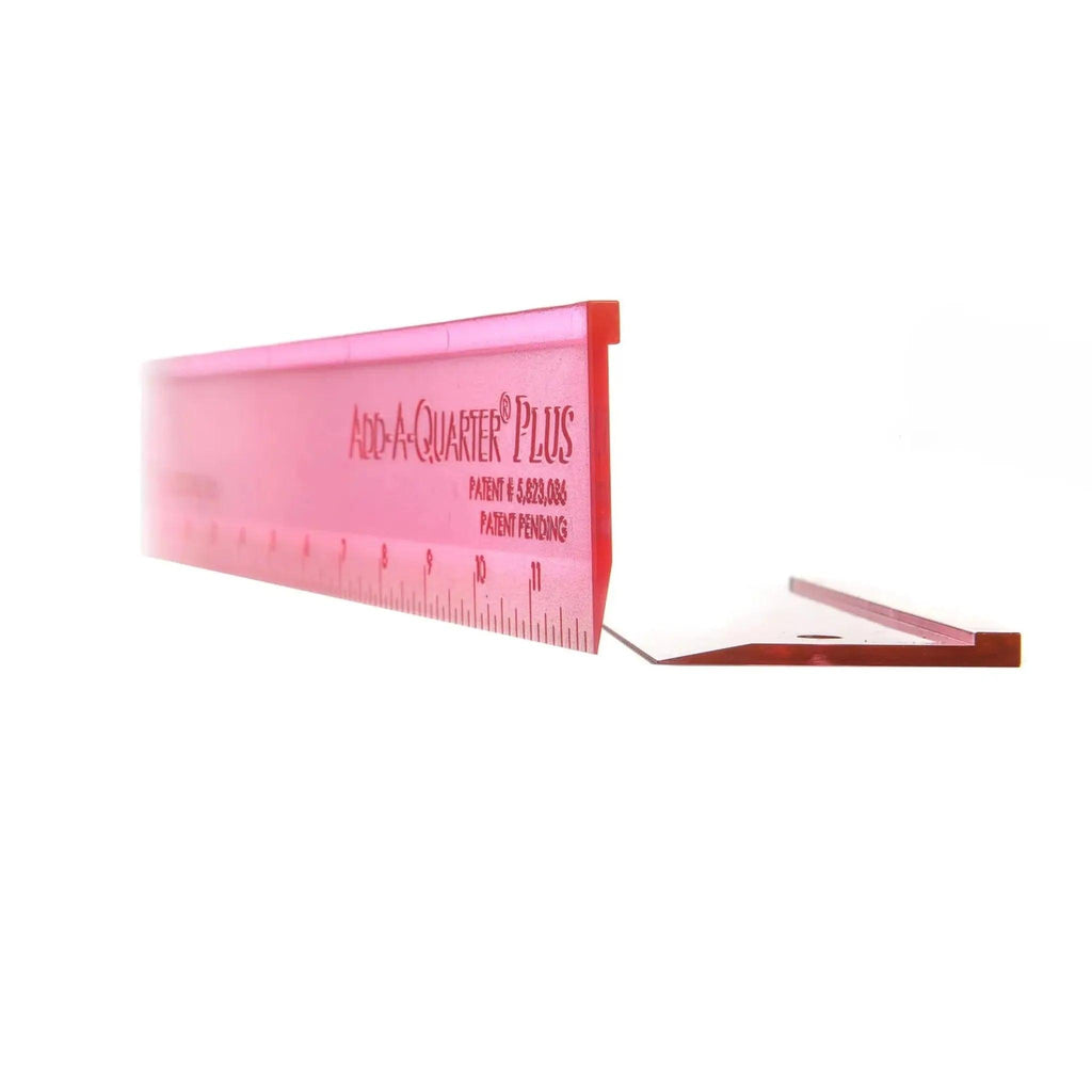 Add A-Quarter Ruler 6in Plus Pink