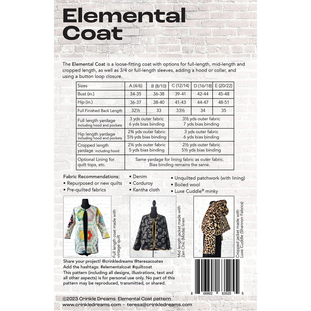 Elemental Coat Pattern