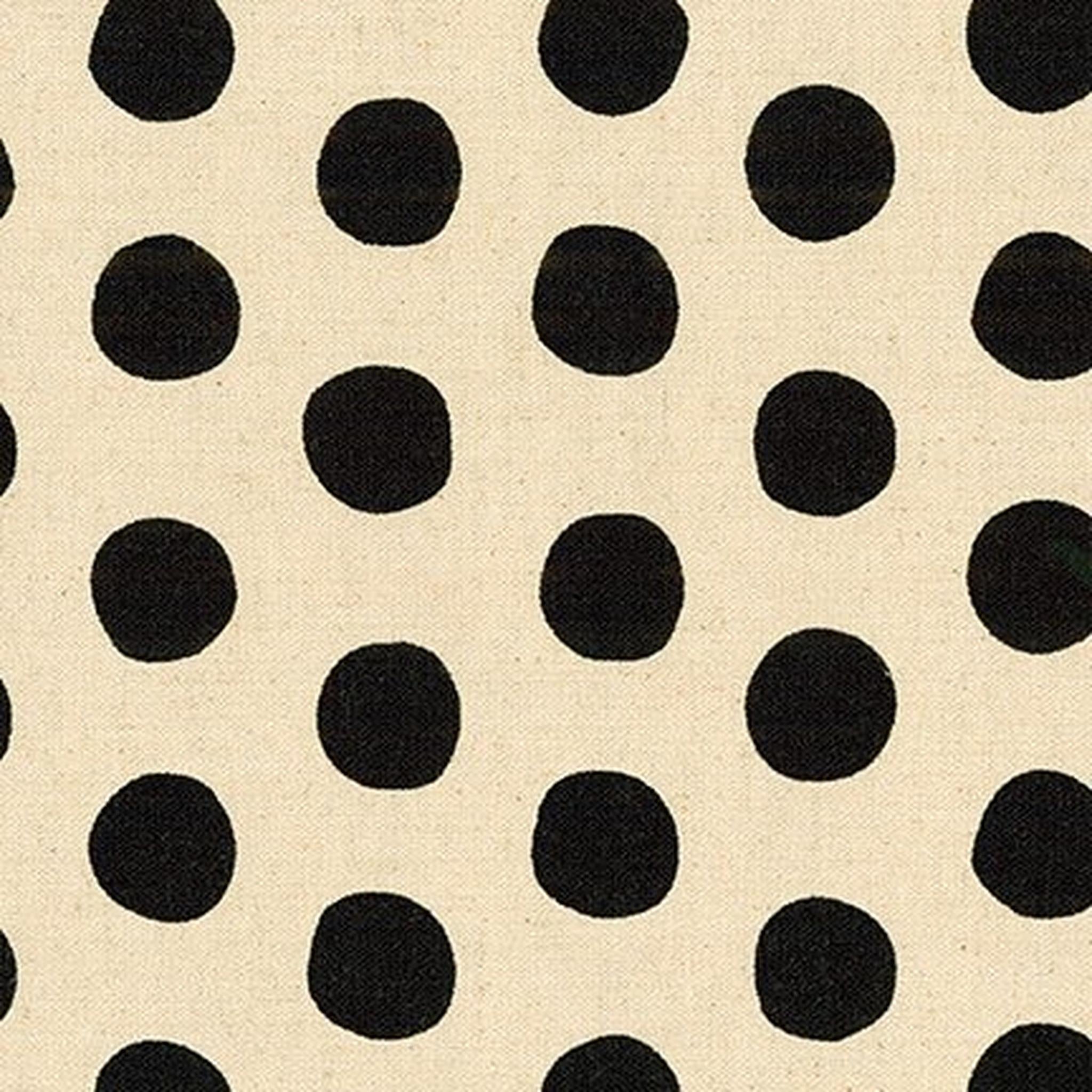 Canvas Natural Dots by Sevenberry - Jet