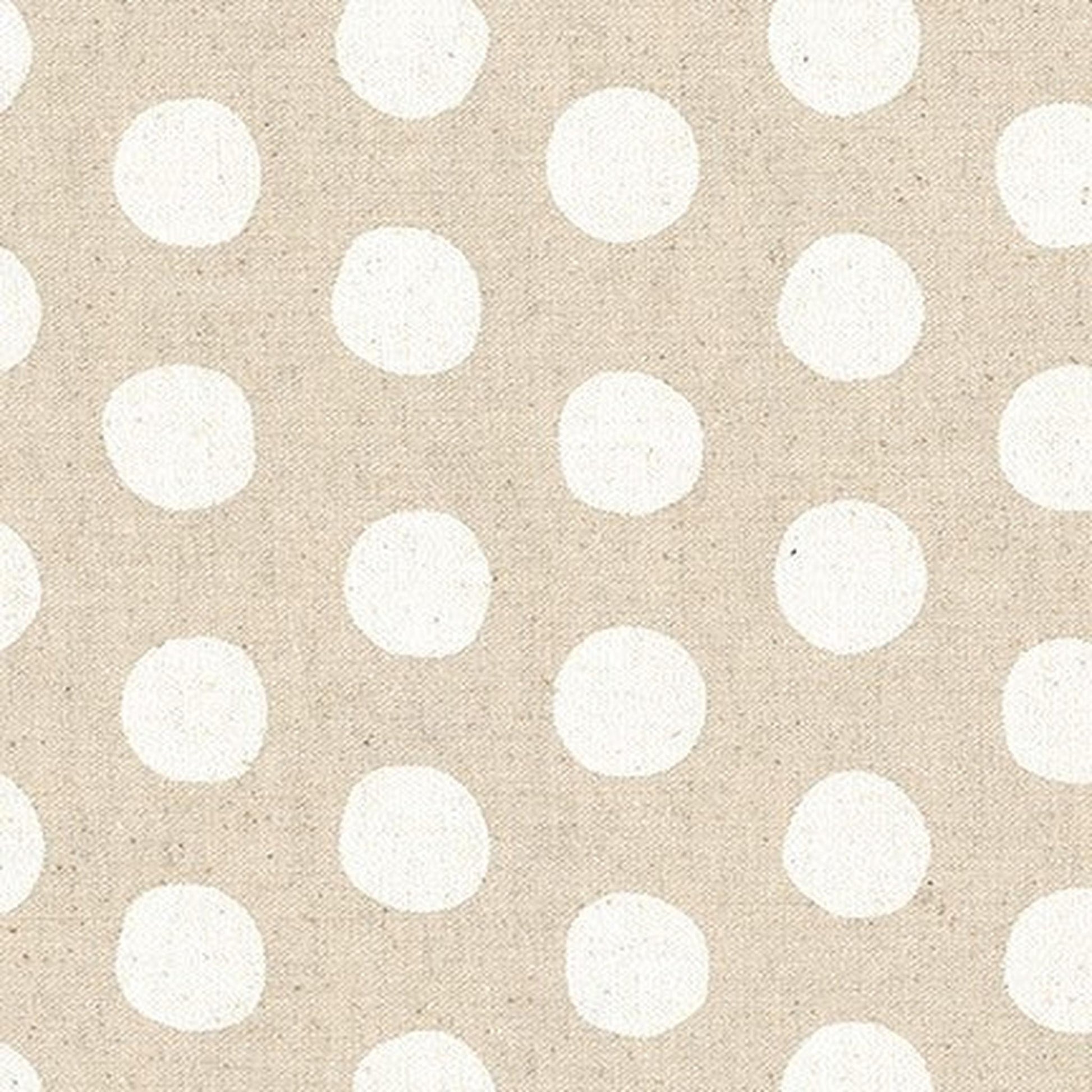 Canvas Natural Dots by Sevenberry - White
