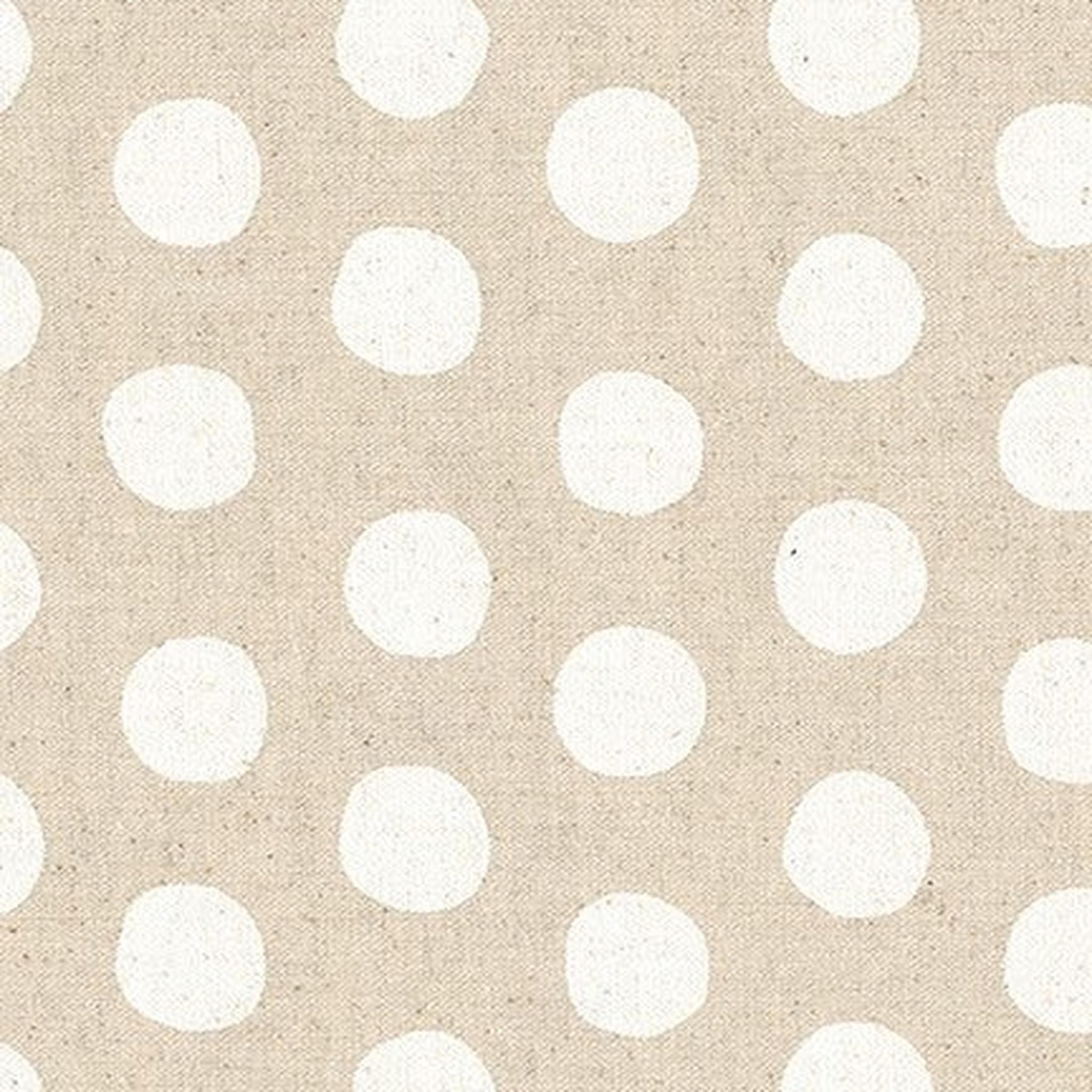 Canvas Natural Dots by Sevenberry - White