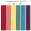 6" Apple Peel (6) - Charming 6 Peels Space Dye Color Wheel