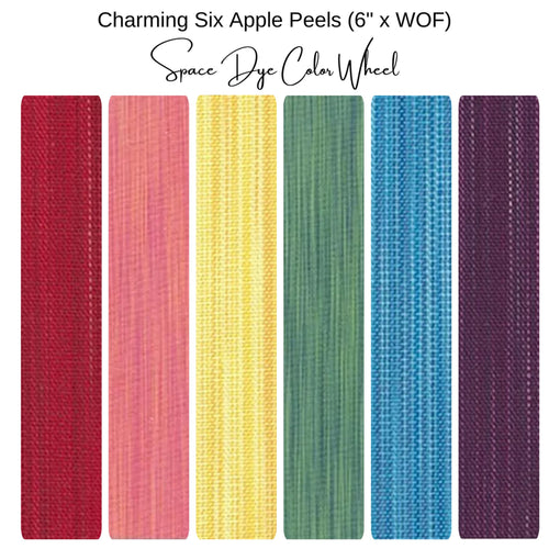 6" Apple Peel (6) - Charming 6 Peels Space Dye Color Wheel