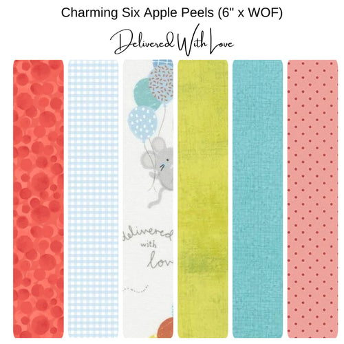 6" Apple Peel (6) - Charming 6 Peels Delivered With Love
