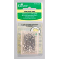 Clover Applique Glass Head Pins Size 12