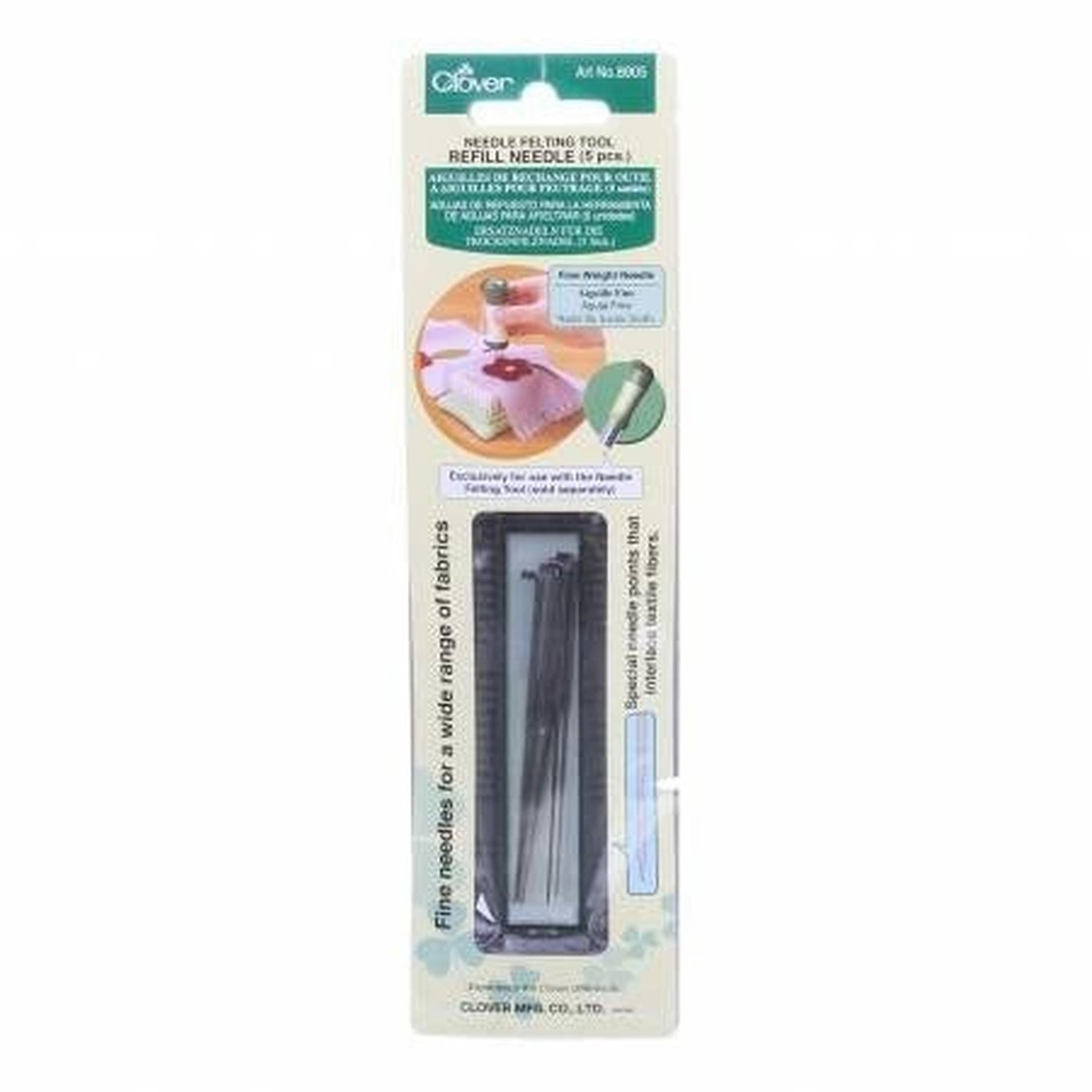 Clover Felting Needle Refill Fine 5 pcs