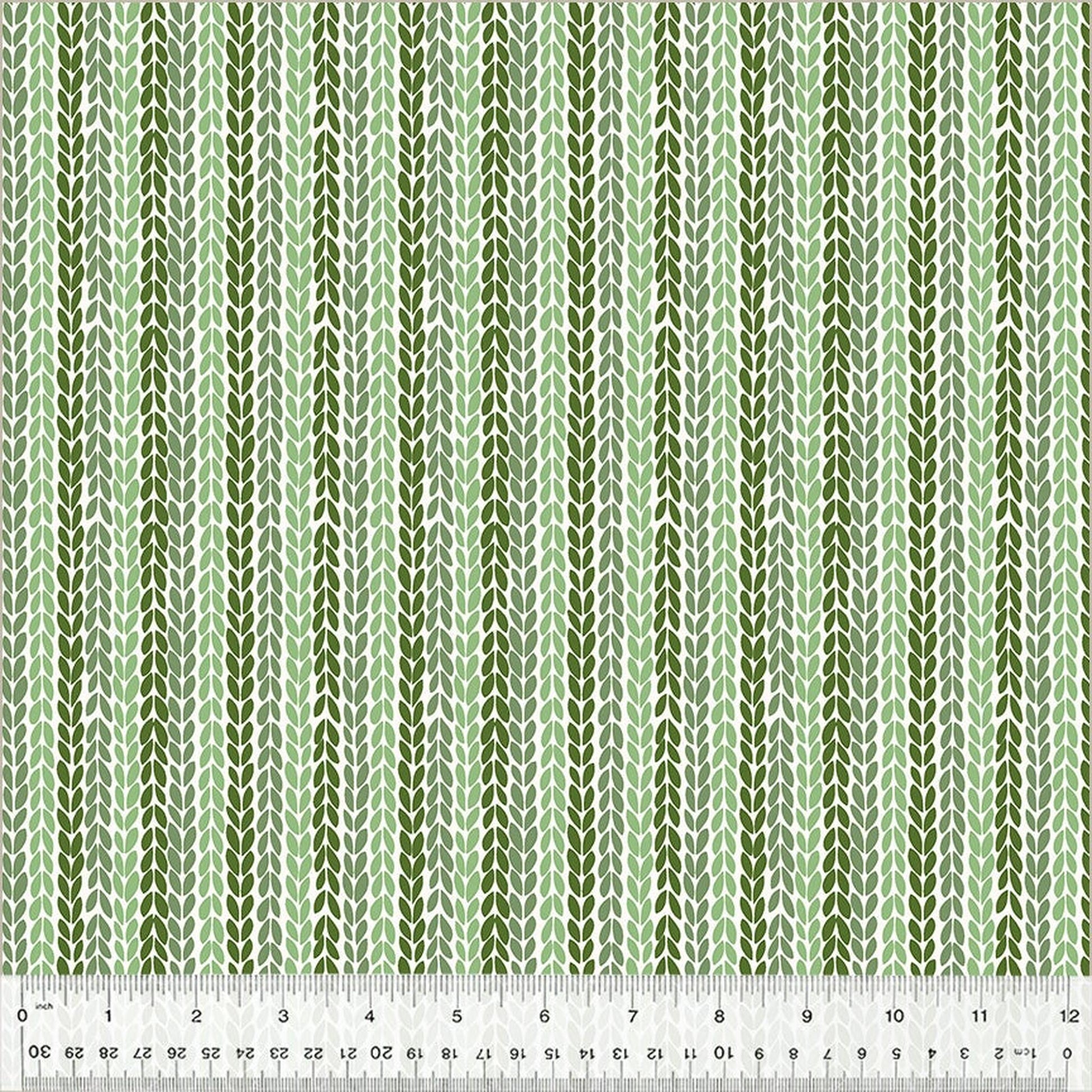 Clover and Dot Leaf Stripe - Green