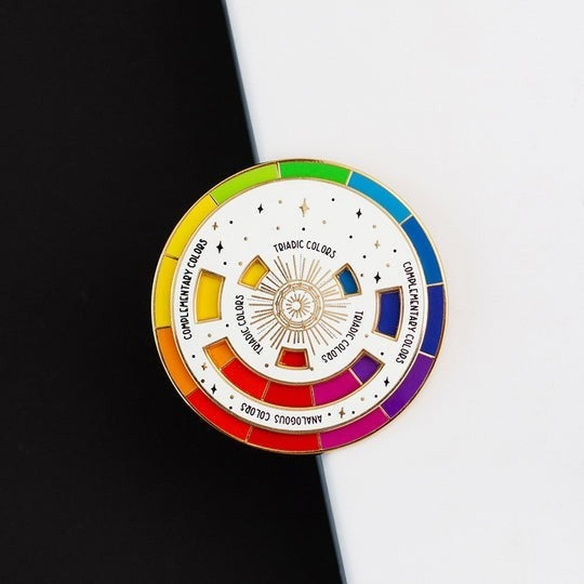 Color Wheel Enamel Pin