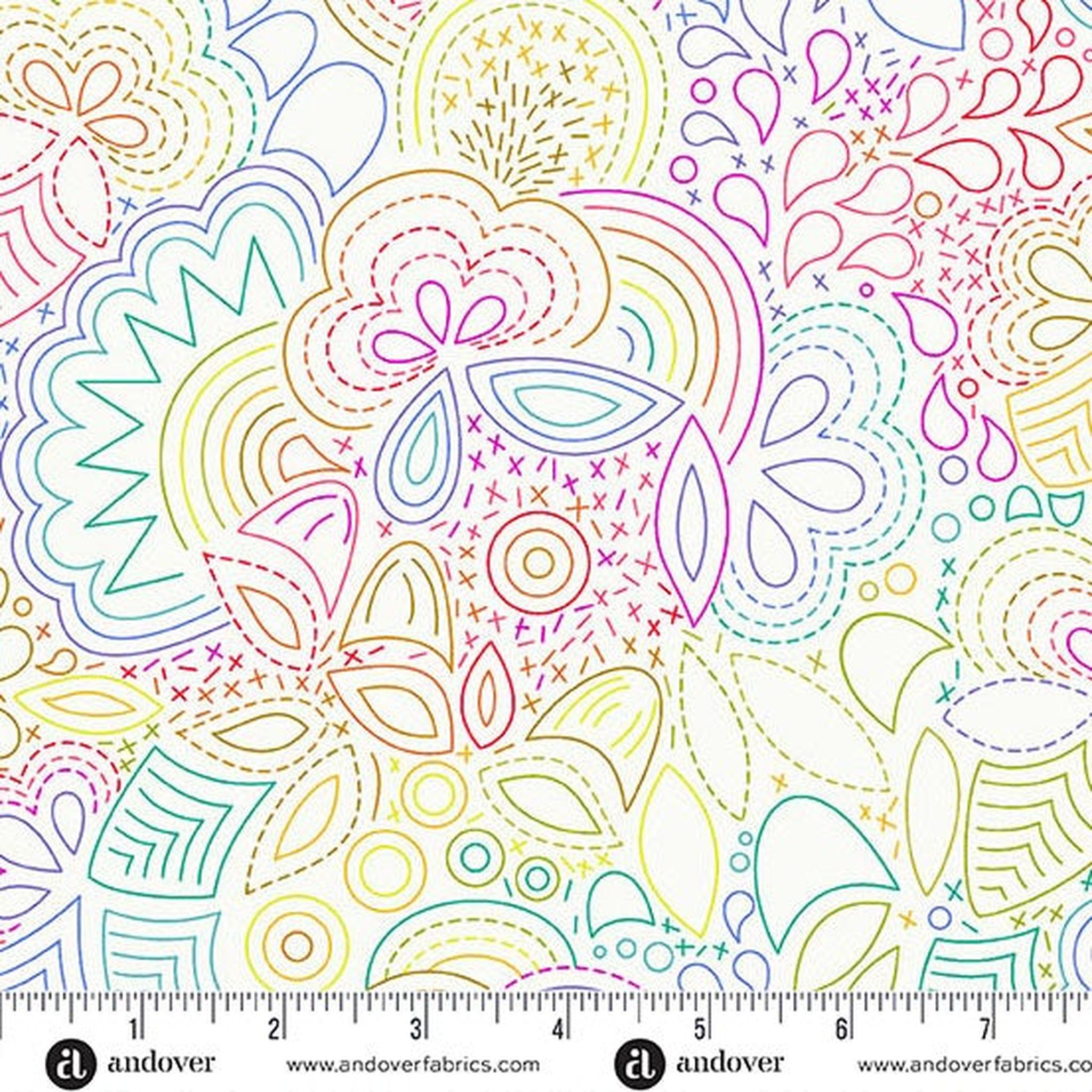 Color Wheel by Alison Glass - Rainbow Stitched: Day