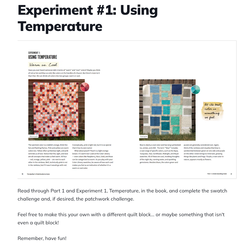 Color for Quilters Class