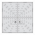 Creative Grids 14-1/2in Square It Up or Fussy Cut Square Quilt Ruler