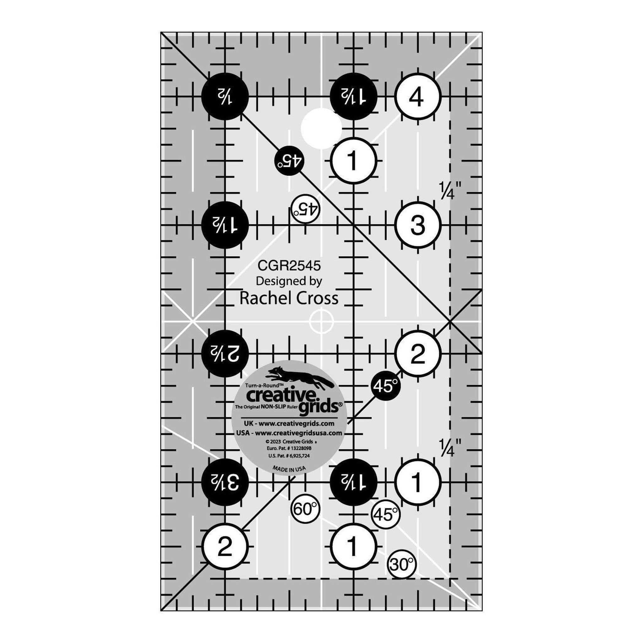 Creative Grids Ruler 2-1/2in x 4-1/2in