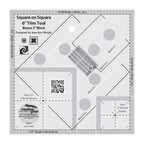 Creative Grids Square on Square Trim Tool 3in or 6in Finished Blocks Quilt Ruler