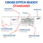 Cross Stitch Buddy - Standard Ruler by Stitchy Prose