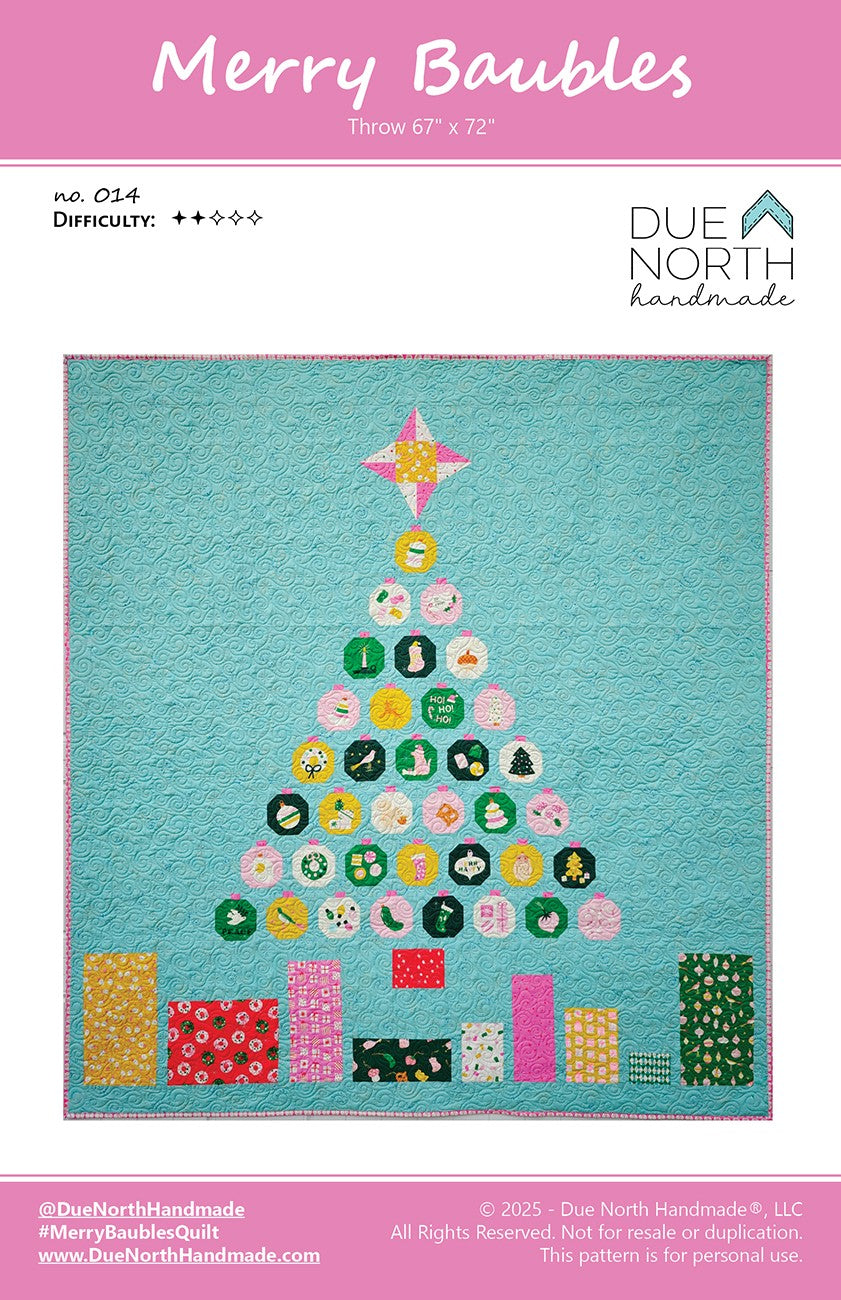 Merry Baubles Quilt Pattern by Kate Bierle