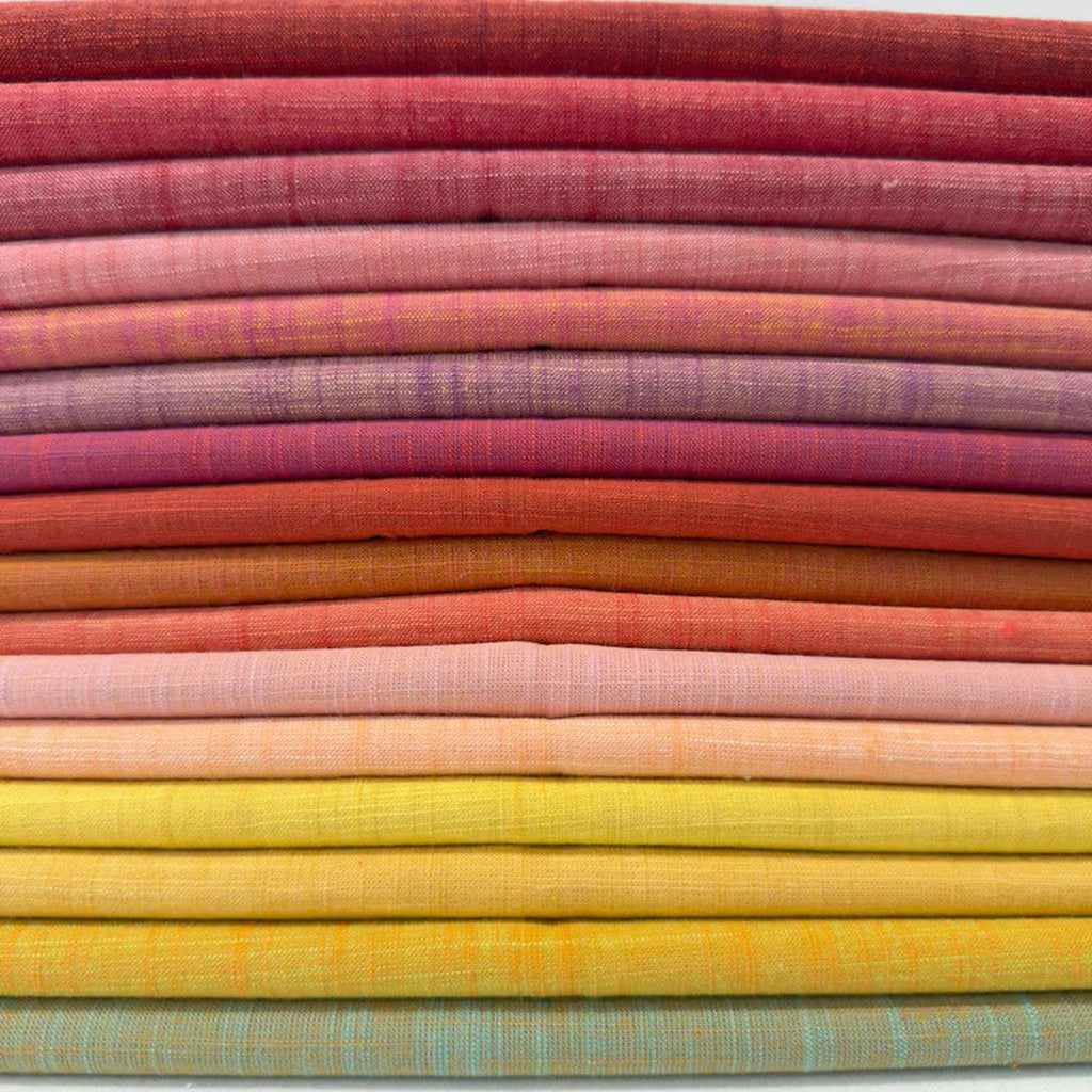 Fat Quarter Bundle (16) Handloom in Daiquiri