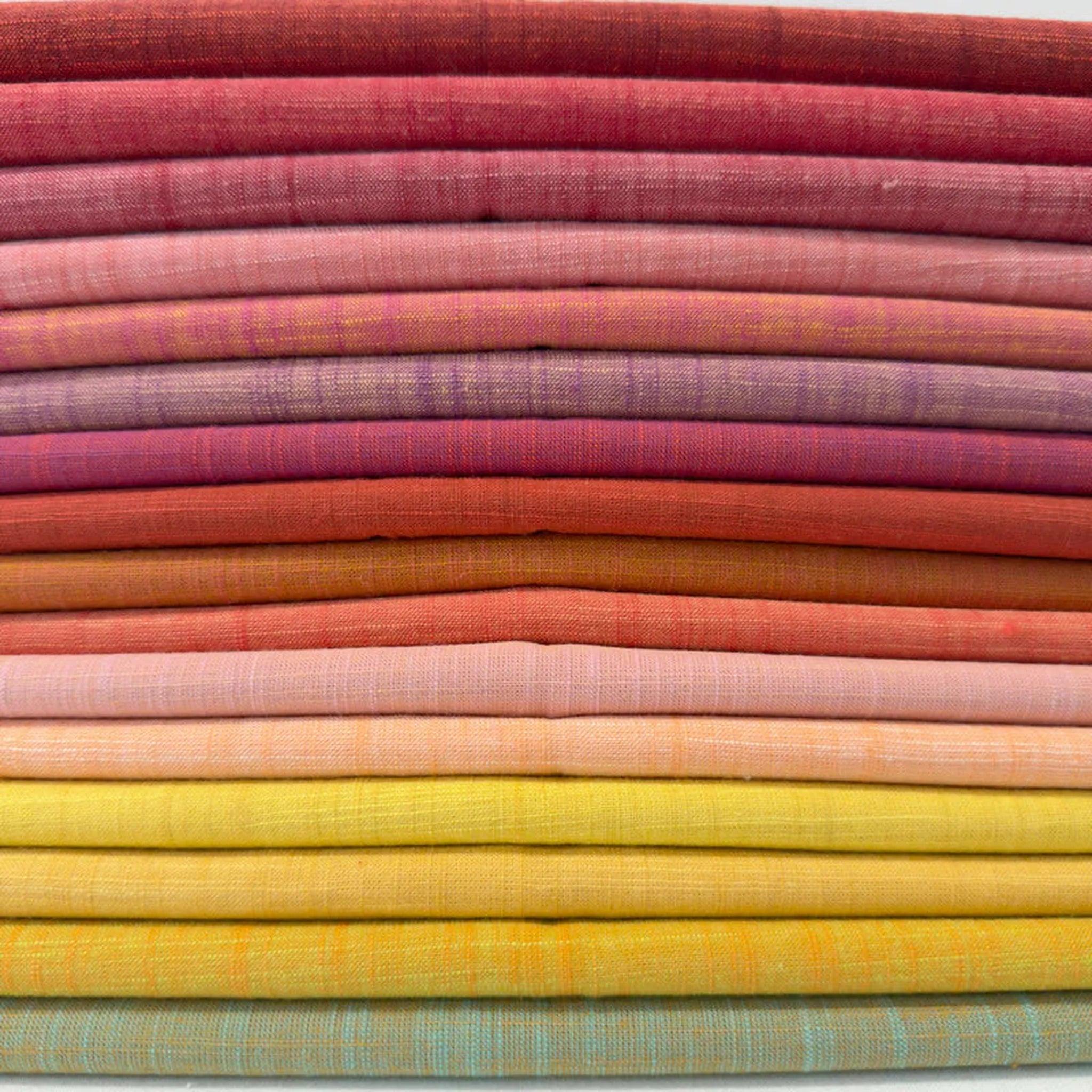 Fat Quarter Bundle (16) Handloom in Daiquiri