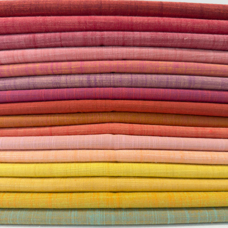 Fat Quarter Bundle (16) Handloom in Daiquiri