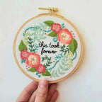 Delicate Roses Embroidery Kit