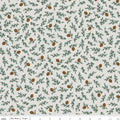 Apple Core (29") Designer Flannel by Natalia Juan Abello - Pinecones Offwhite