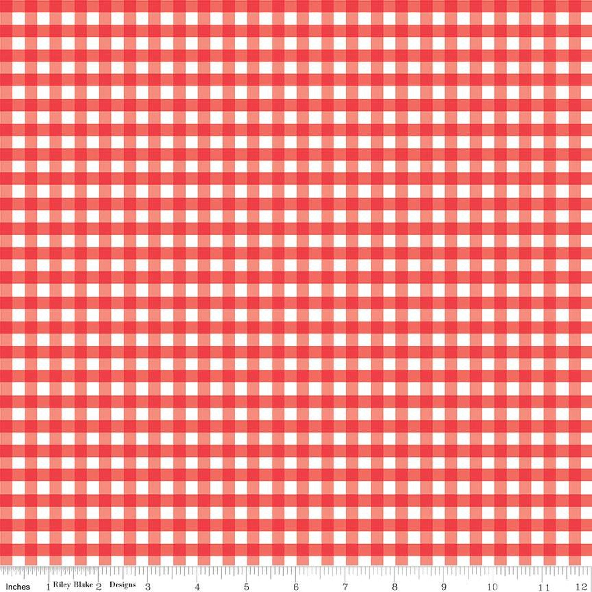 Designer Flannel by The RBD Designers - Gingham Red