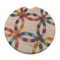 Double Wedding Ring Car Coaster