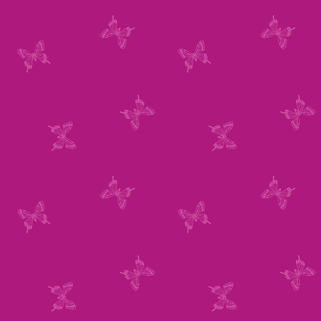 Backyard by Sarah Watts - Tiny Butterflies Berry