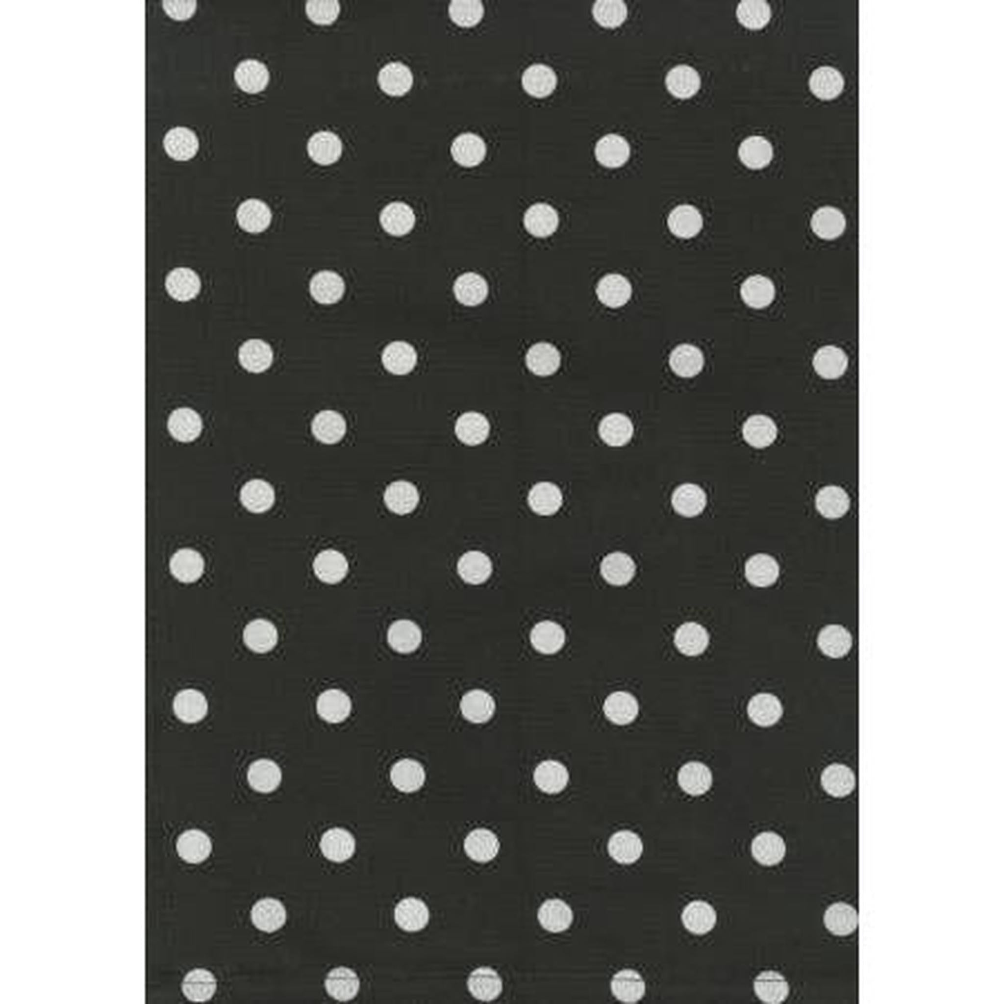 Dunroven House Tea Towel - Black Polka Dots