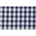 Dunroven House Tea Towel - Check Navy and White