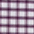 Dunroven House Tea Towel - Check Purple and Cream