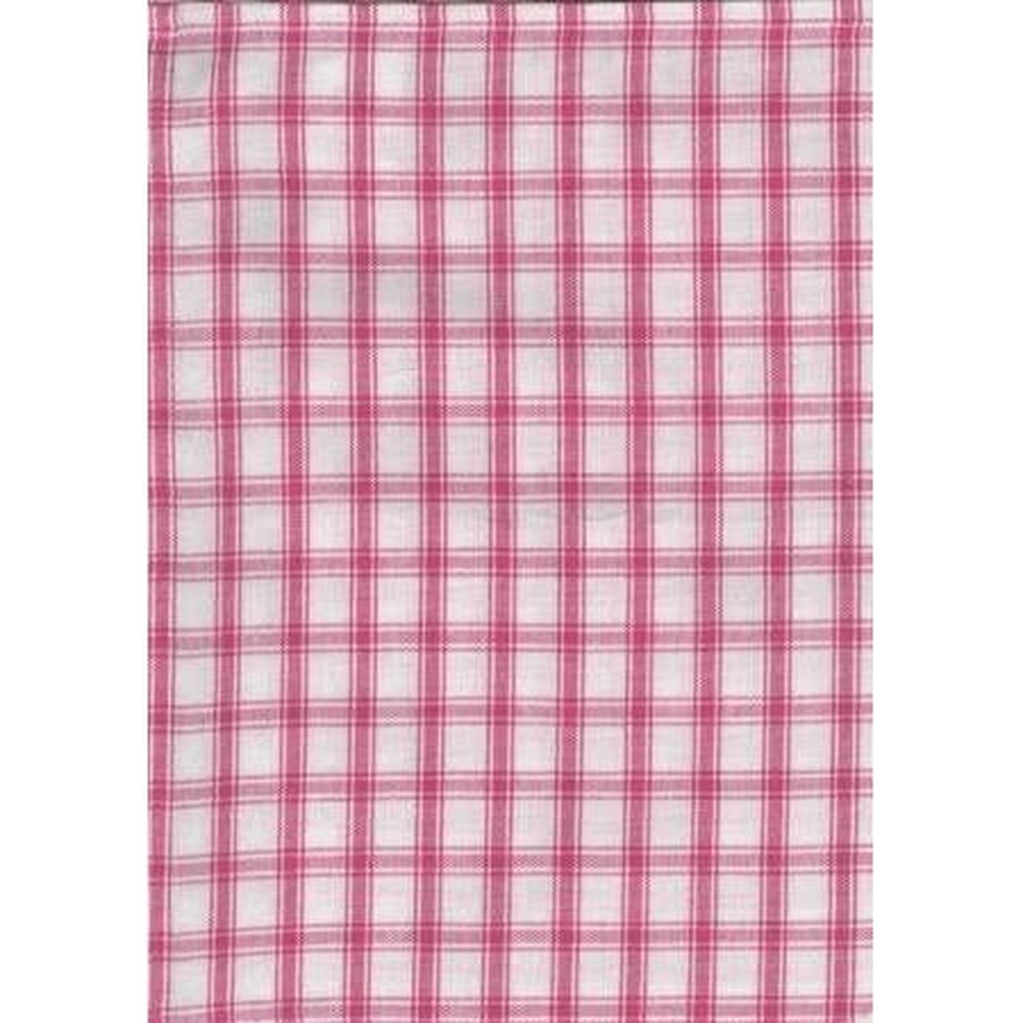 Dunroven House Tea Towel - Creekside Pink and White
