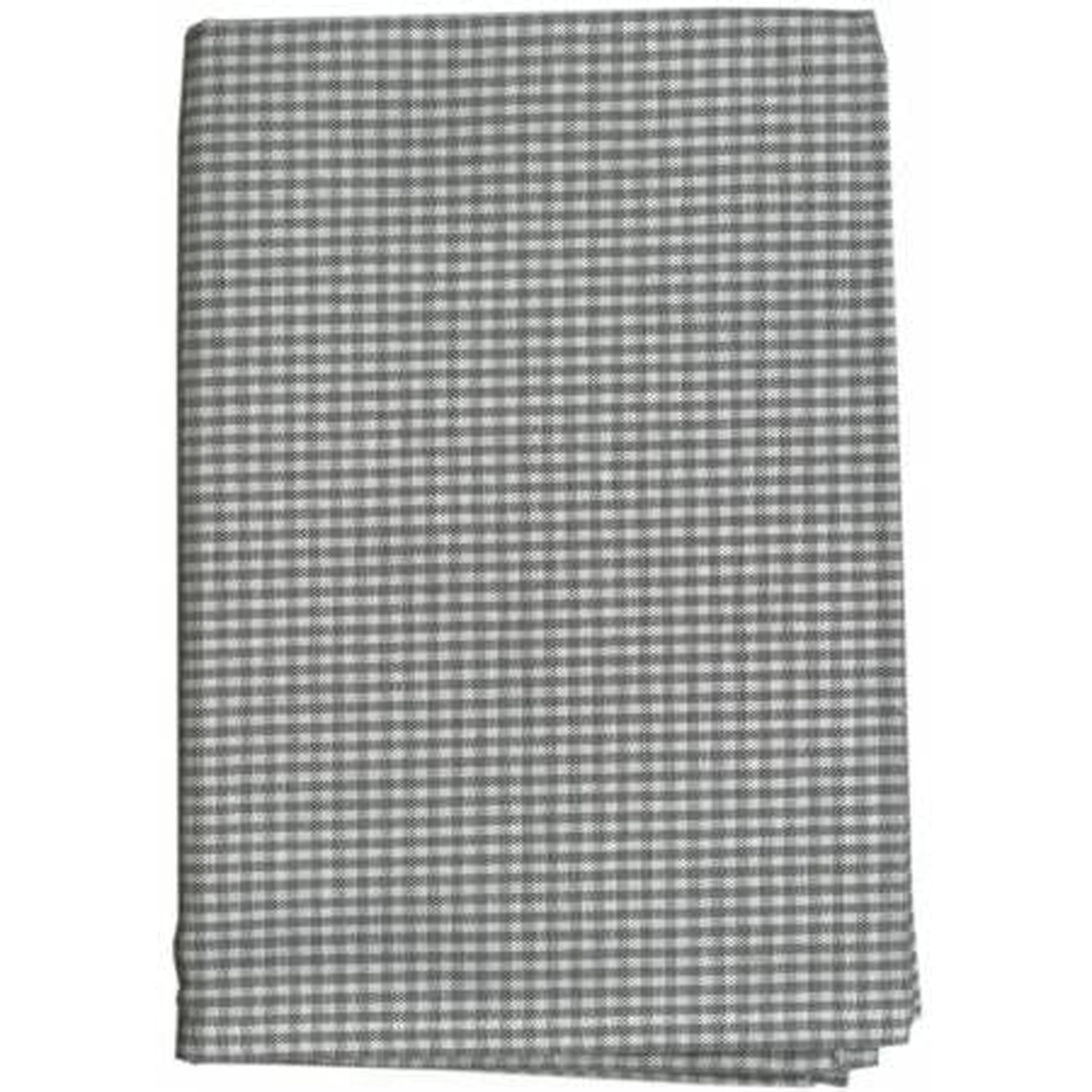 Dunroven House Tea Towel - Mini Check Grey/White