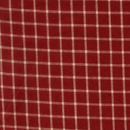 Dunroven House Tea Towel - Reverse Window Pane - Red