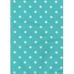 Dunroven House Tea Towel - Turquoise Polka Dots