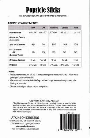 Pattern: Popsicle  Sticks
