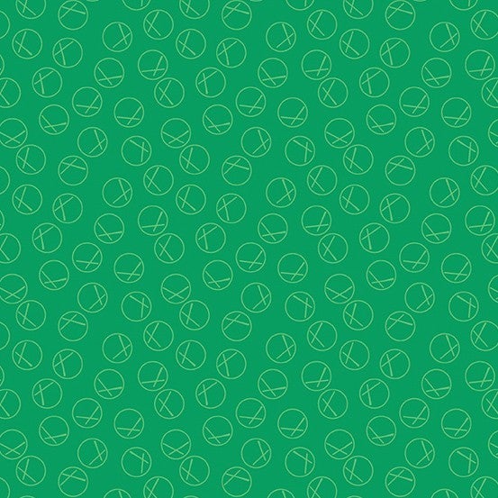 Andover - X Circles - Emerald