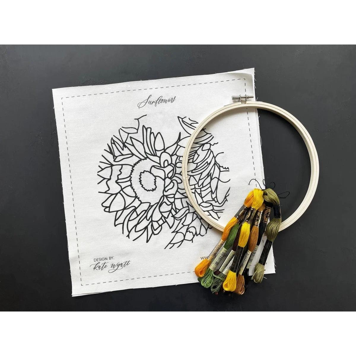 Embroidery Kit/Sunflower(Kate Wyatt)