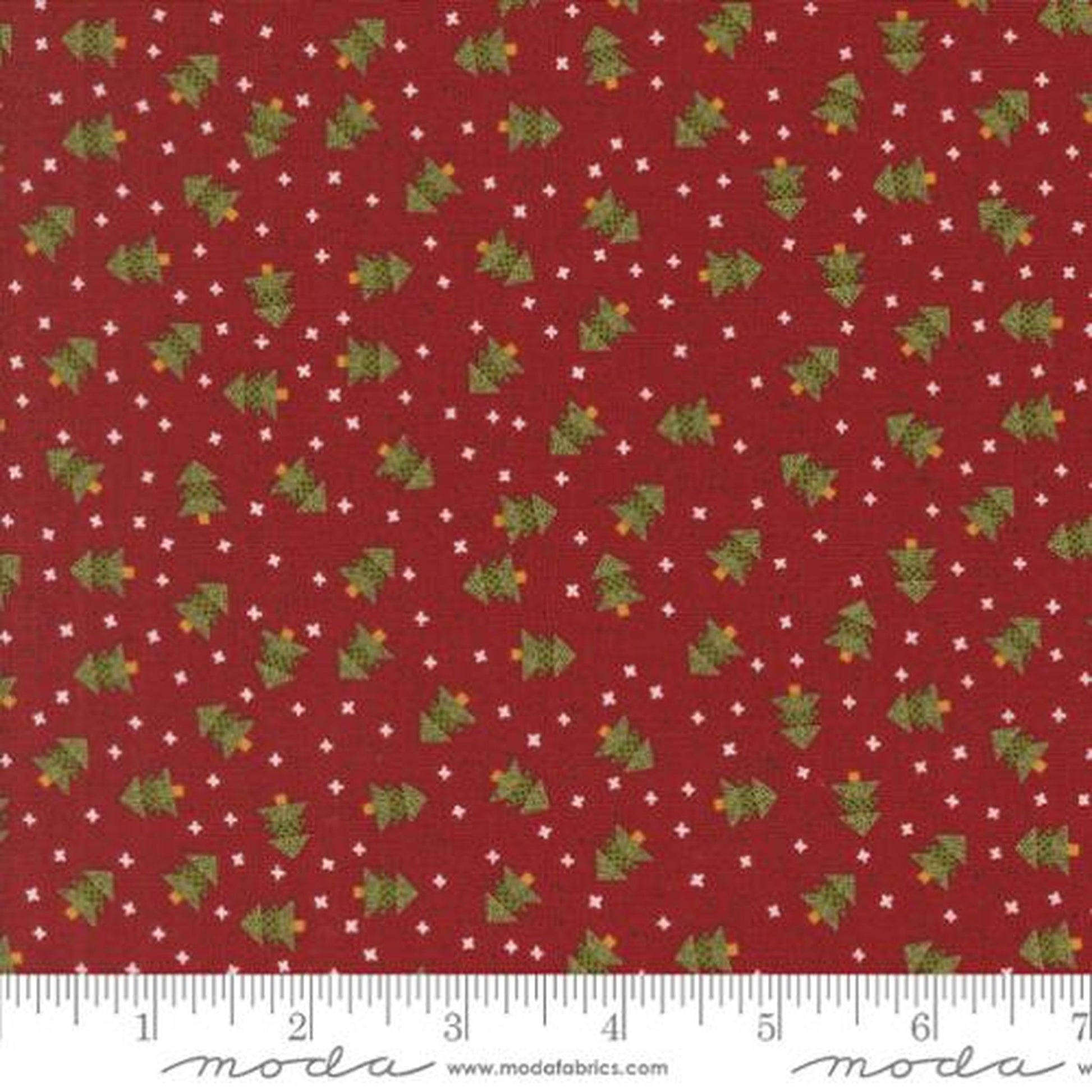Emmitt and Ivy Christmas Dots Trees - Red