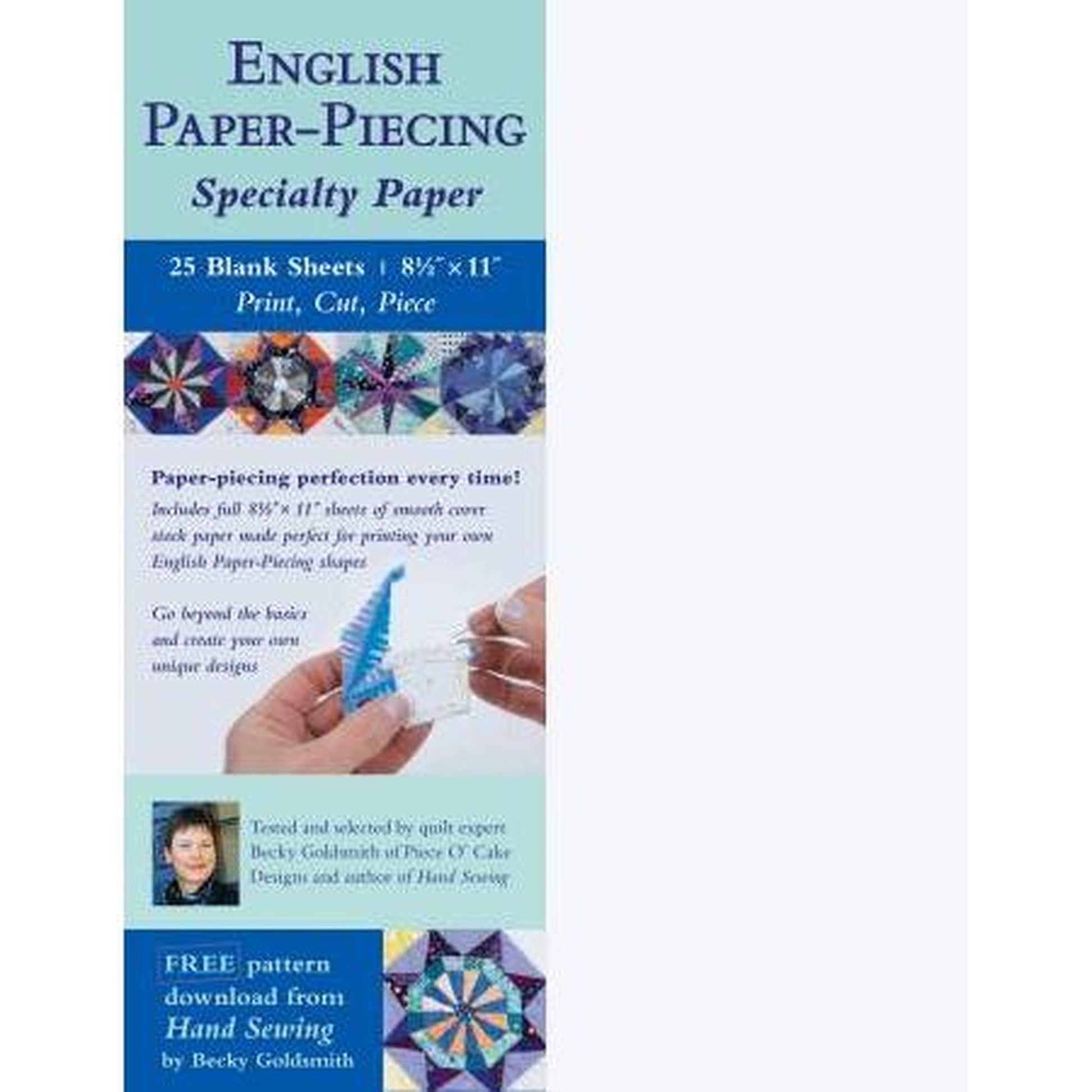 English Paper-Piecing Specialty Paper - 25 Sheets