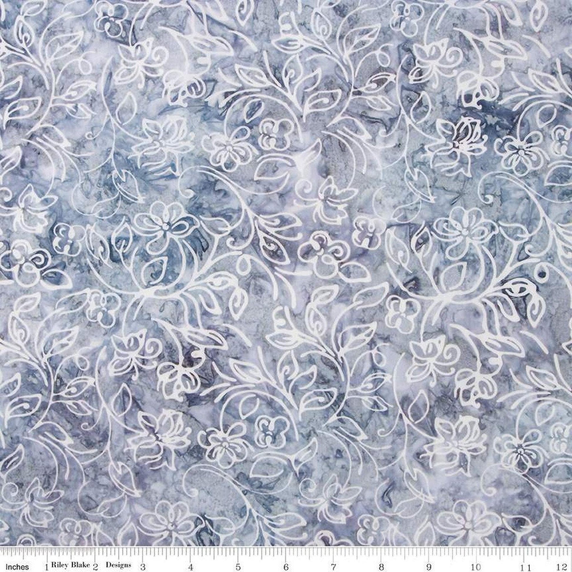 Expressions Batik Achromatic Dance by Riley Blake - Fog Gray