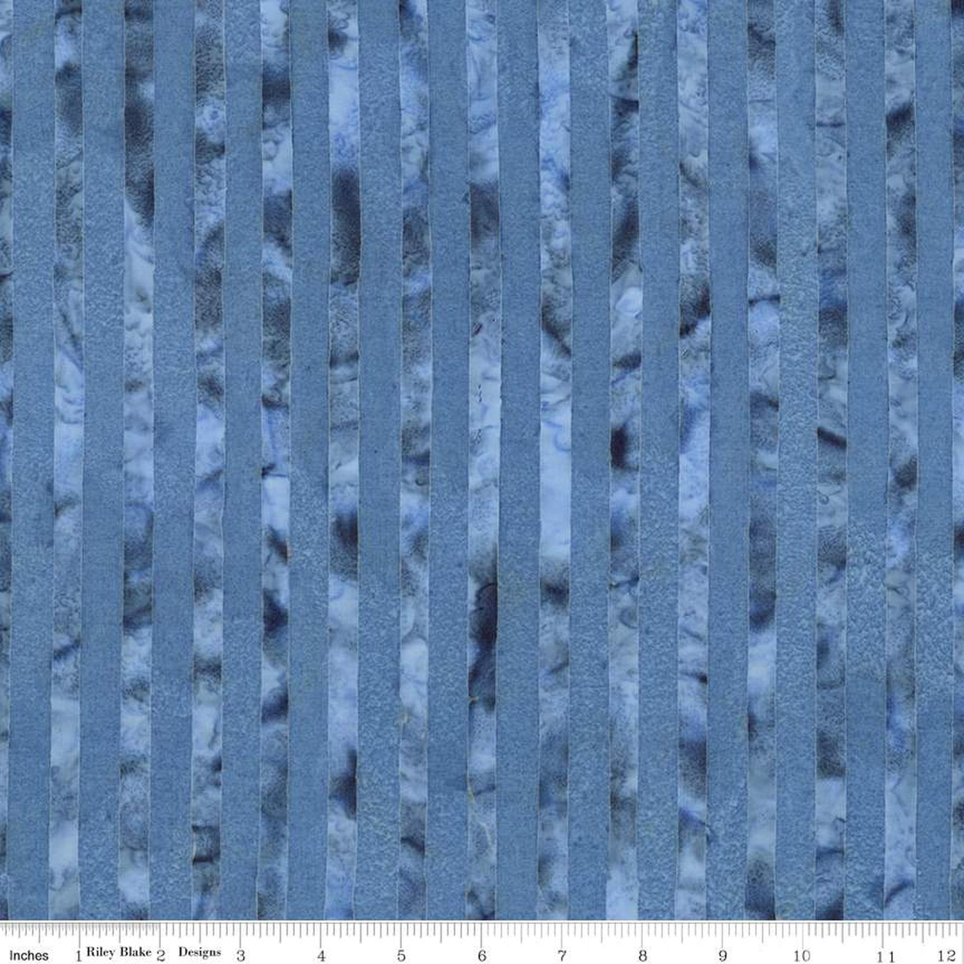 Expressions Batik Elementals by Riley Blake - Get in Line: Blueprint Matte