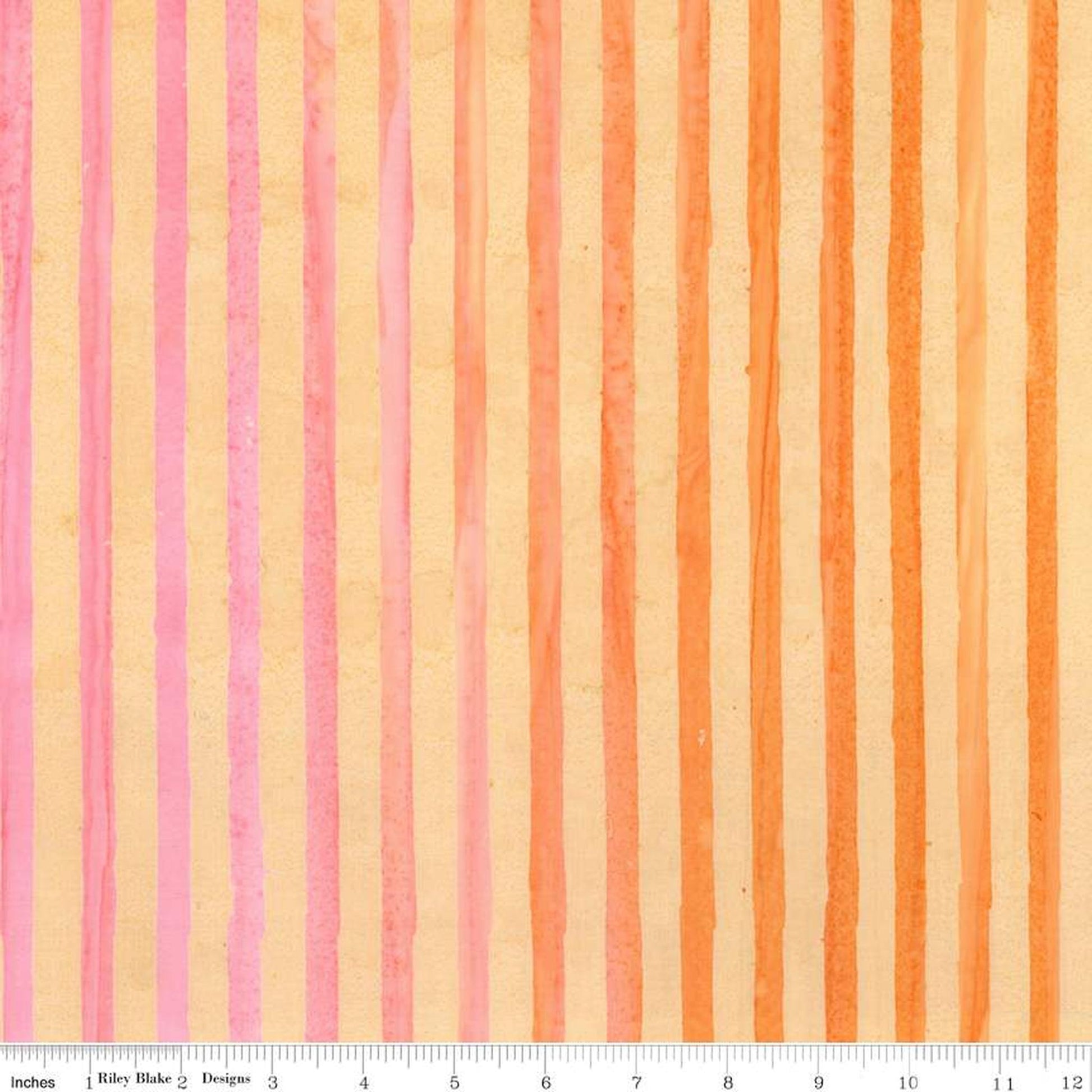 Expressions Batik Elementals by Riley Blake - Get in Line: Coral Fiesta