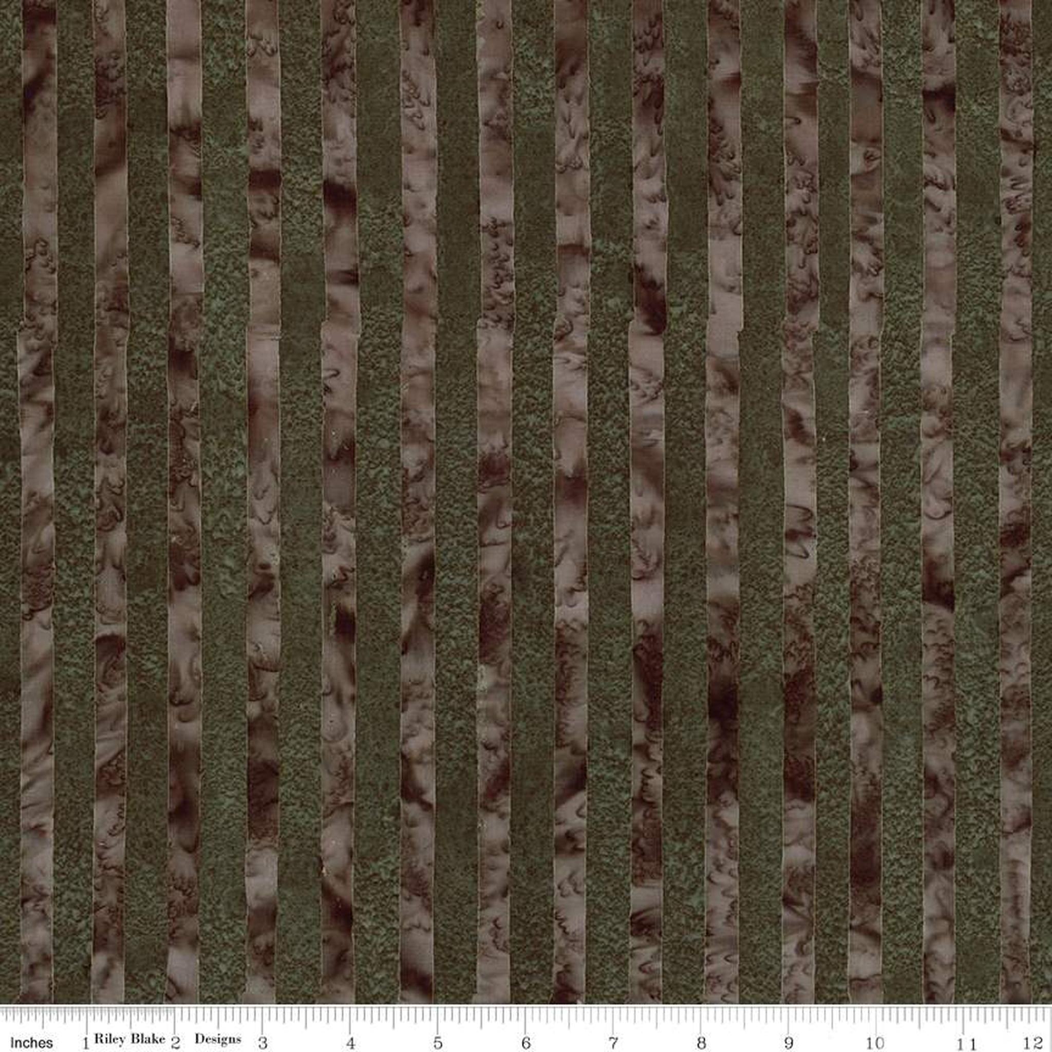 Expressions Batik Elementals by Riley Blake - Get in Line: Dark Vintage Green