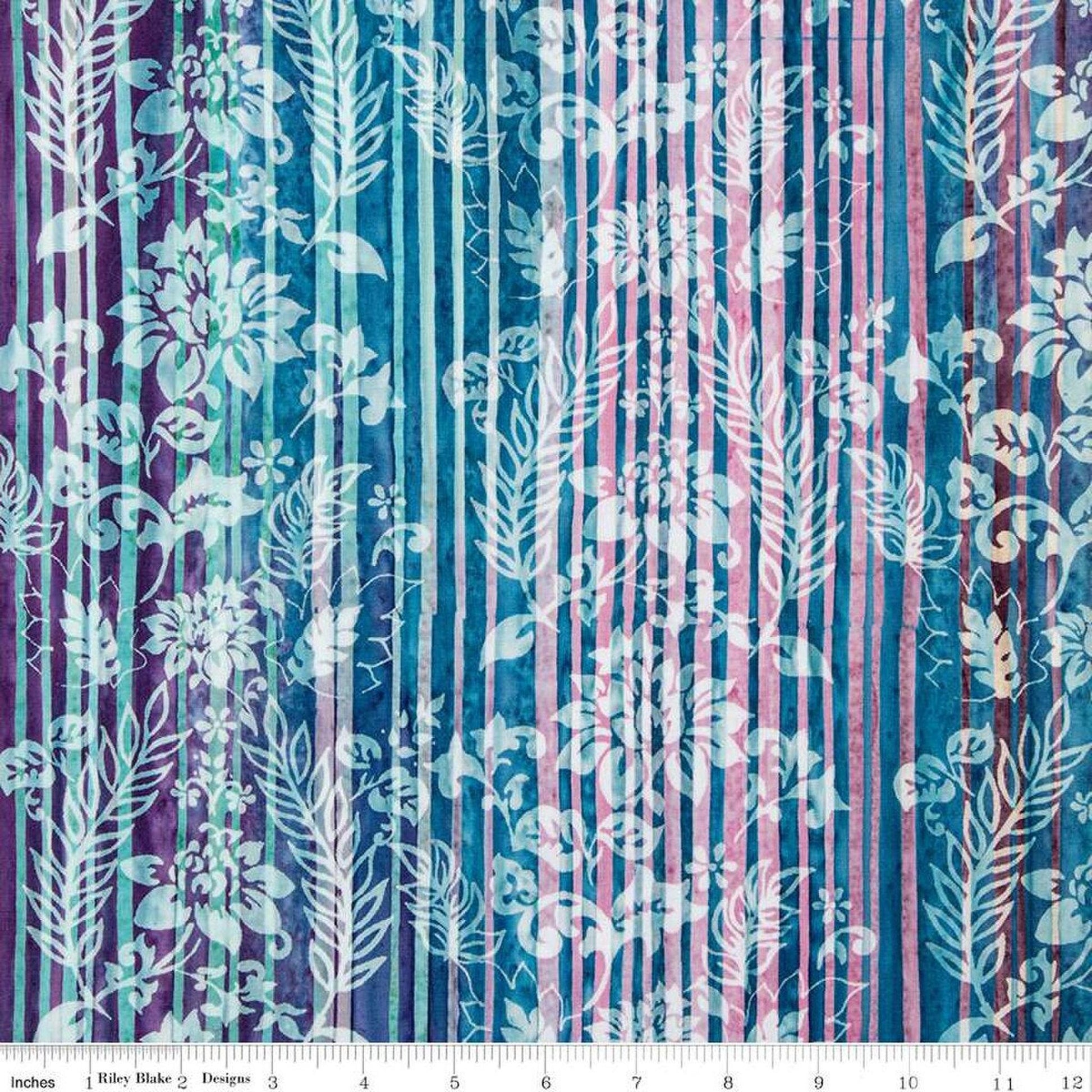 Expressions Batik Express Yourself by Riley Blake - Color Bands Rasberry Jade