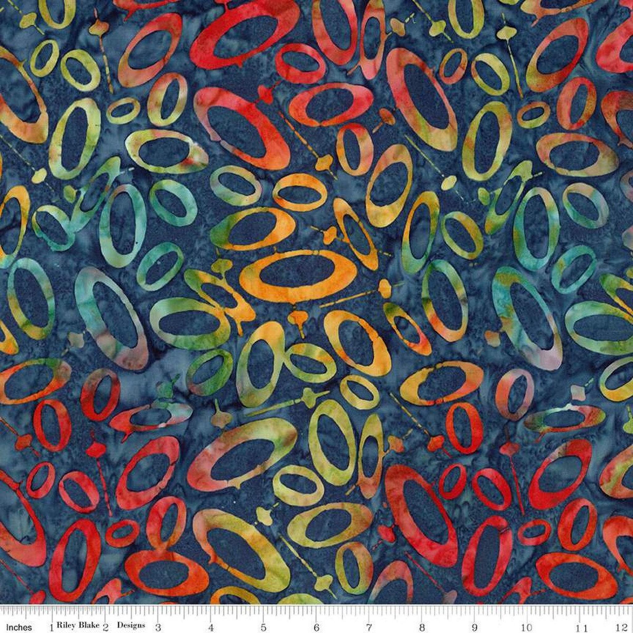 Apple Core (30") Expressions Batik Retro Revival by Riley Blake - Dark Skies