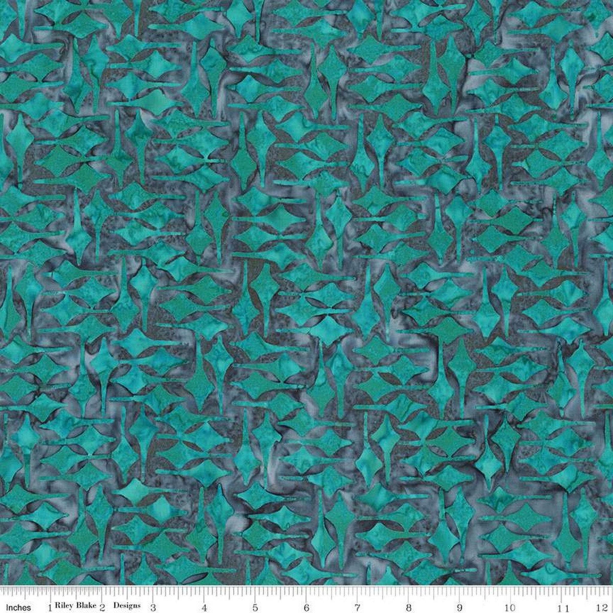 Expressions Batik Retro Revival by Riley Blake - Teal Waterfall