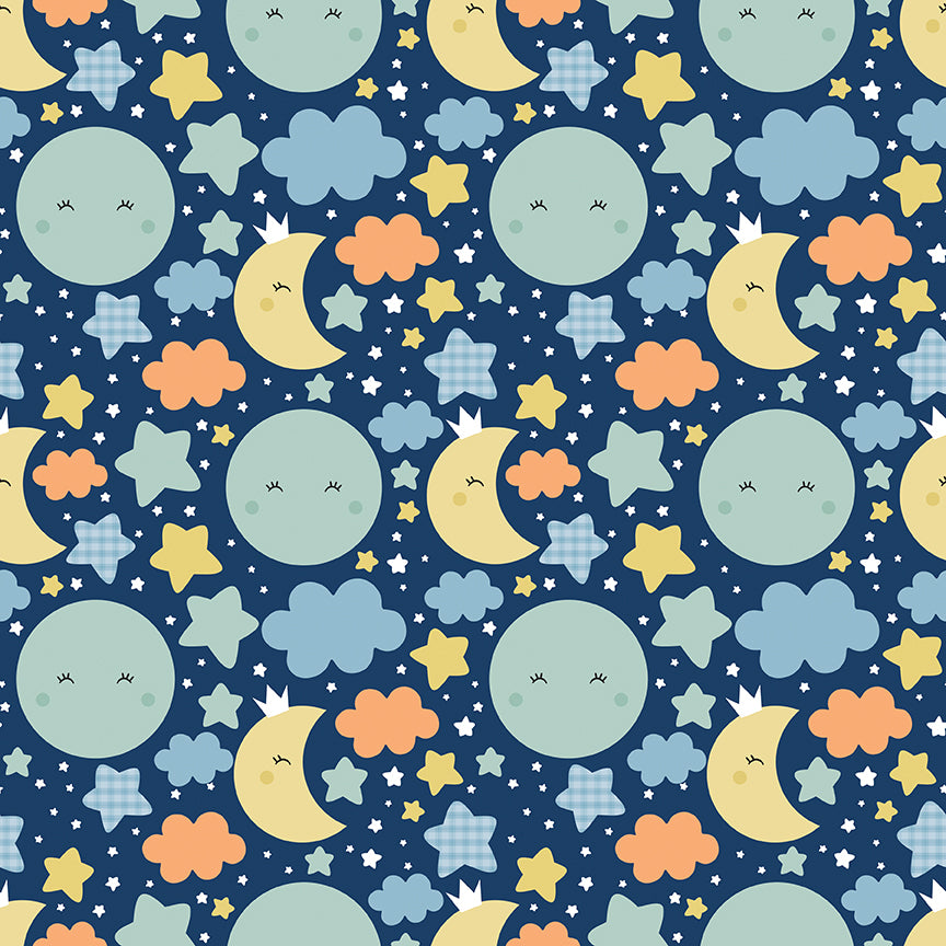 Love You to the Moon - Nighttime - Navy